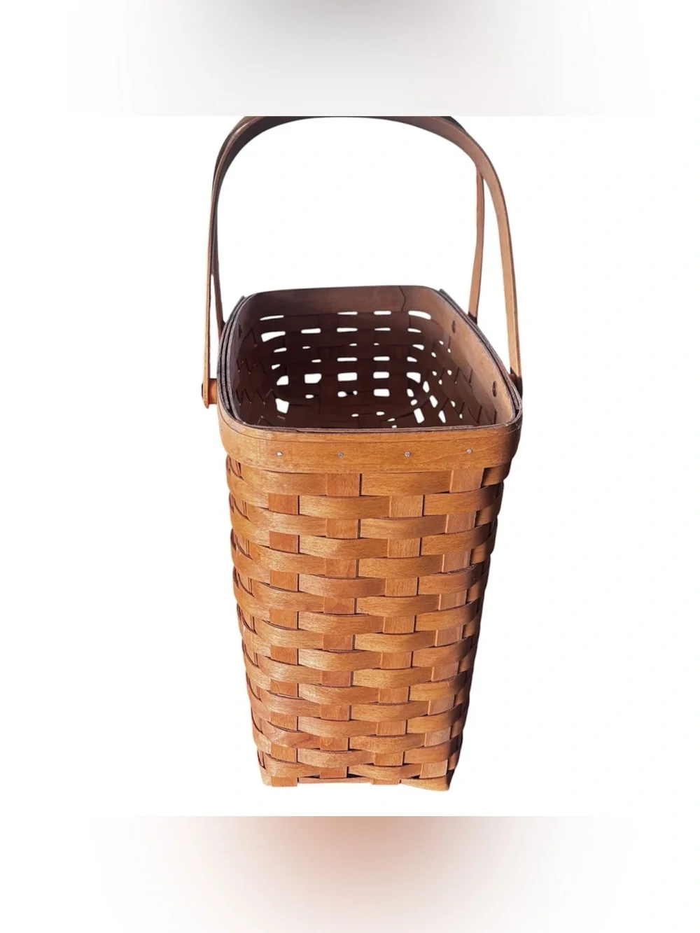 Workshops of Gerald E Henn Stairway Basket Wood Woven Vintage Stair Step
